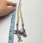 American Eagle AEO Pearl Rhinestone Pendant Necklace Photo 3