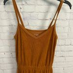Aerie  bronze terry cloth activewear pocket dress size small retro athleisure Photo 3