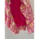 Band Of The Free Floral Mini Corset Dress Size Large Bubble Pink Yellow NEW Photo 9