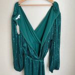 Ivy City Co Jagger Sequin Belted Dress NEW NWT Green Size 2X Photo 4