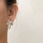 Sterling Silver Southern 2-tone Angel Earrings Photo 5