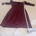 Oleg Cassini  Off-the-Shoulder‎ Lace Sheath Dress Wine Size 8 NWT Photo 7