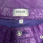 AGOLDE RTR purple 29/8 faux leather  pants high rise straight super soft purple Photo 5