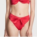 Victoria's Secret Victoria’s Secret Swim Twist tie Balconette Bikini Bottom high waist cheeky L Photo 0