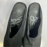 OTBT  split black leather clog mules block‎ heel side 10 Photo 3