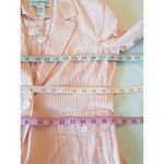 Patchington Womens Blazer Jacket Size PS Size Petite Small Striped Short Cotton Orange Photo 9