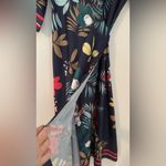 Tropical Floral Asymmetrical kimono Dress Size M Photo 3