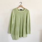 Eileen Fisher Organic Linen Tunic Sweater Asymmetrical Size L Photo 1