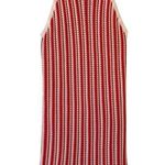 C&C California  Crochet Beach Cover Up Sleeveless Halter Striped Pink White Small Photo 0