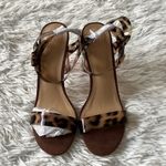 JustFab  Hanna Transparent Heeled Leopard Sandals size 8 Photo 4