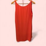 Loft Cute pumpkin spice swingy sleeveless dress tie belt Ann Taylor  Photo 2