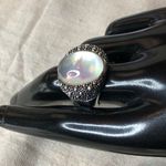 MICHAEL DAWKINS Starry Night Sterling Silver Mother of Pearl Doublet Ring 8 Photo 14