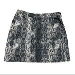 ZARA  Snake Print Denim Mini Skirt, Size M Photo 0