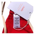 ANDIE NWT The Bells Sporty Chic Poppy Red With White Trim Bikini Top Extra Large Photo 7