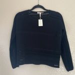 Maje  Mufina Open Knit Sweater, Black sz 1 New With Tags Photo 5