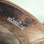 Born Womens Wenonah Platform Brown Leather Buckle Studded Mule Clogs S Photo 9