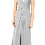 BARI JAY STYLE 1864 bridesmaids dress in gray size 18 Silver Photo 0
