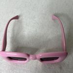 Pink Square Thick Frame 80s Sunglasses Photo 2