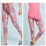 Nanette Lepore Fabulous Cropped Leggings Sz L Pretty Paisley Print Photo 6
