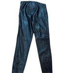 Free People  faux leather black pull on pants sz 4 Photo 8