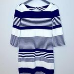 Lilly Pulitzer The Bay Dress True Navy Coconut Stripe Jacquard Knit Dress Sz XS Photo 0