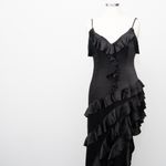 Elliatt - Kyla Asymmetrical Ruffle Gown Photo 8