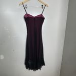 City Triangles Vintage  Prom Dress Maxi Gown M Pink Black Fairy Goth Mesh 90s Y2K Photo 3