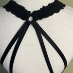 PINK - Victoria's Secret Pink Victoria’s Secret black lace crisscross bralette Photo 9