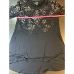 Karen Kane  Tunic‎ Top Womens Medium Black Metallic Holiday Festive Lagenlook Photo 6