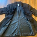 LC Lauren Conrad 12 Black Blazer Open Front 3/4 Sleeves with Ruching Pockets Photo 4