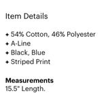 J.Crew  Striped Mini Skirt blue pink Photo 3