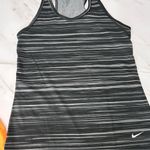 Nike  Dri-Fit Orange and Gray Workout Tanks Small Photo 3
