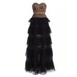 BCBGMAXAZRIA strapless tulle gown Photo 2