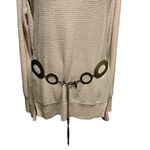 Pitted link chain belt Bronze color. Oval and circle pitted links. Gold Photo 1