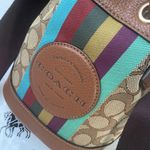 Coach C5639 DEMPSEY DRAWSTRING BUCKET 15 HANDBAG Photo 5