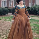 Etsy Gold/blue Renaissance gown Photo 1