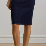 Ralph Lauren Lauren Jeans Co. Denim Skirt Women’s Size 6 Dark Wash Straight NEW Photo 0