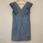 J.Crew  sleeveless eyelet ruffle chambray dress 10 Photo 3