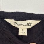 Madewell  Ribbed Sweater-Knit Anytime Cami‎ Top Black Size Medium Photo 2
