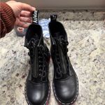 Dr. Martens  1460 Jungle Black Pink Sole Wanama Zip Up Boots Women's Size 6 Photo 1