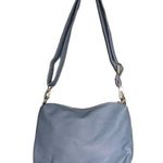 Bebe Crossbody Bag Faux Pebbled Leather Slate Blue Shoulder Purse Vegan Leather Photo 4