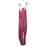 Women's XL Pink Wide Leg Jumpsuit Baggy Hot Shot Strappy Photo 4
