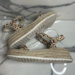 Dolce Vita | Leopard Print Calf Hair Hook & Loop Platform Chucky Sandals Sz 9.5 Brown Photo 5