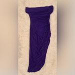 NWOT Misha Collection Keoni off the shoulder ruched midi purple dress sz L Size L Photo 4