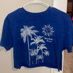 Obsessive Love Blue Beach Crop Top Photo 0