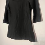 Boston Proper  Blouse Square Neck 3/4 Sleeve Top Black Size Medium Photo 4