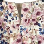 LC Lauren Conrad Runway SZ 10 Mini Skirt Floral Stretch Pleated Scuba Flared New Photo 2