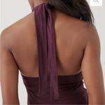 NEW Pact Organic Cotton Women's Fit & Flare Halter Midi Dress Purple XS NWT Photo 4
