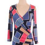 Tori Richard  Made in Honolulu Faux Wrap Geometric Dress Women's Size XS Photo 5