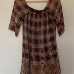 Black and Multicolor Plaid Juniors Long Sleeve Dress Size undefined Photo 0